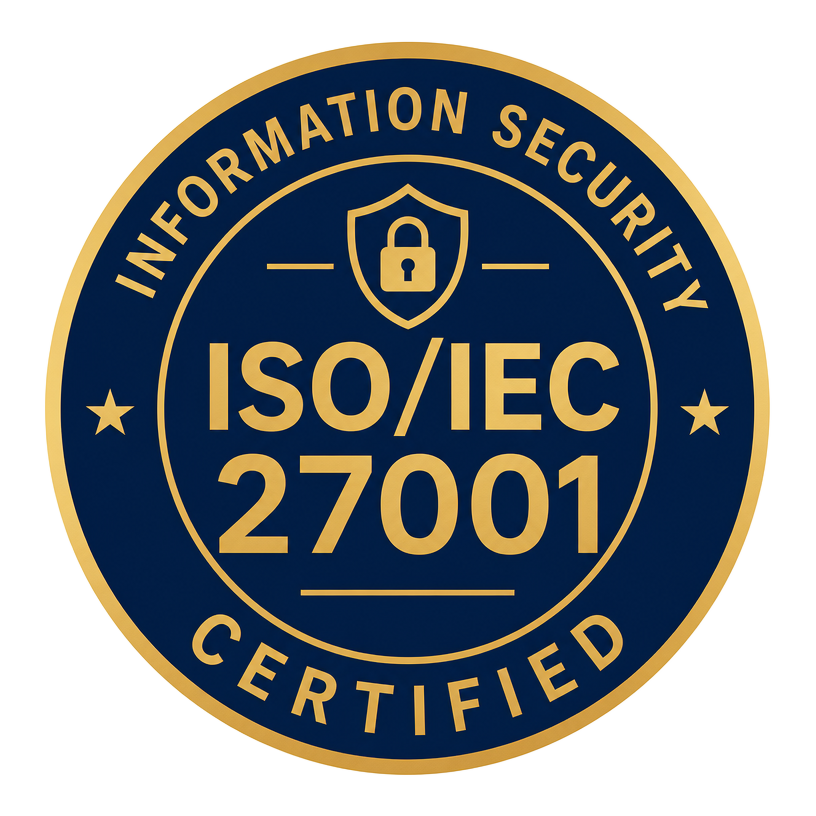 ISO/IEC 27001 - Certified ISO/IEC 27001 certified